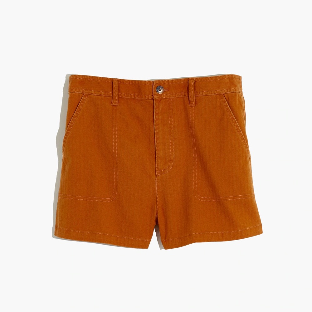 Madewell Camp Orange Shorts Size XS